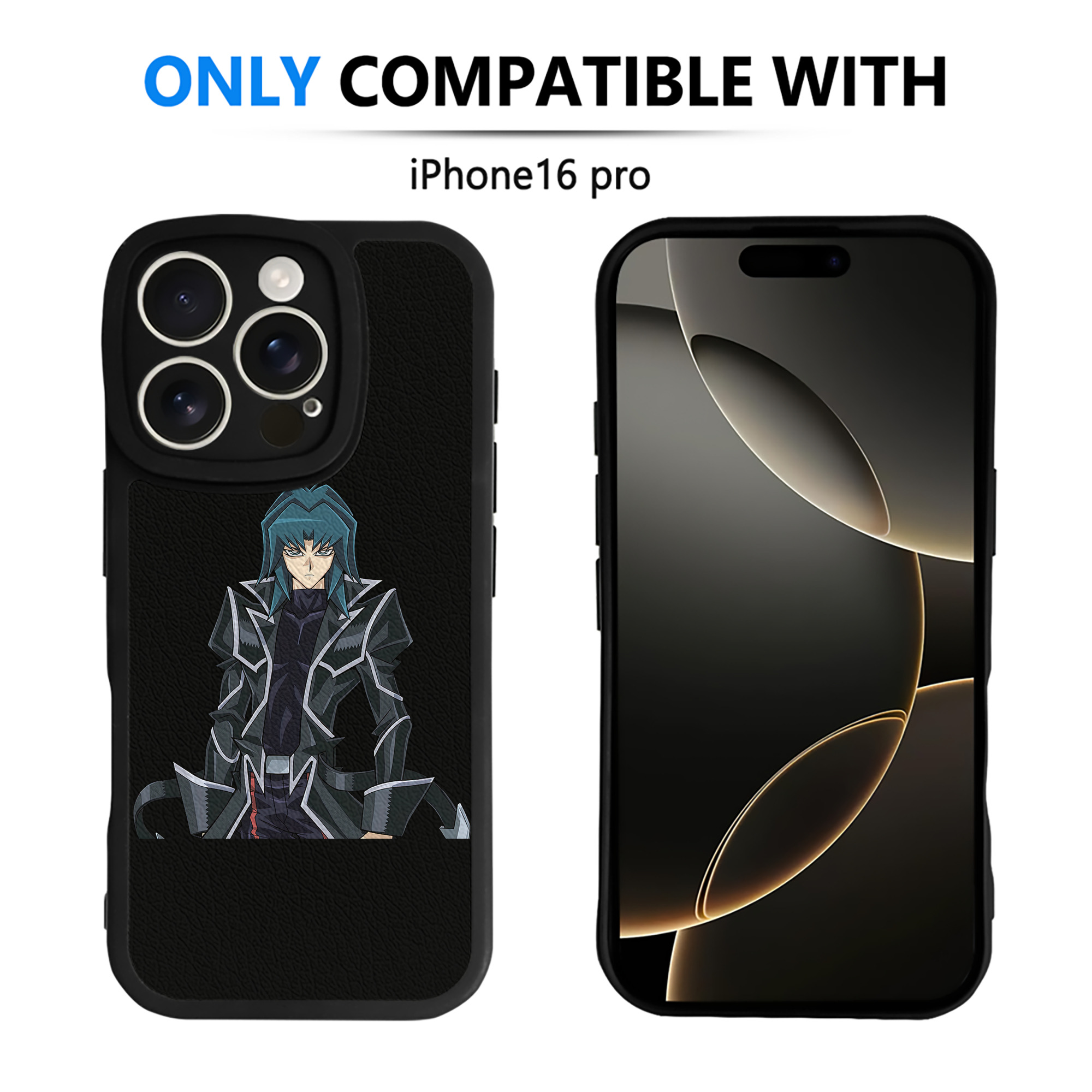 （画像用） 遊☆戯☆王 Yu-Gi-Oh! 【iPhone 16シリーズ対応】シリコンスマホケース（レザー調） 材質：シリコン